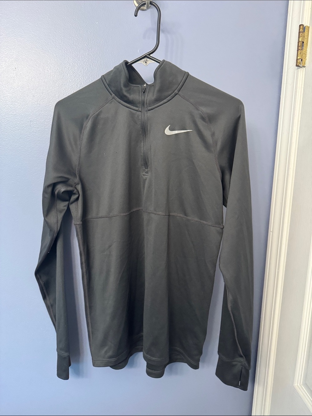 Nike Gray Quarter-Zip Performance Top